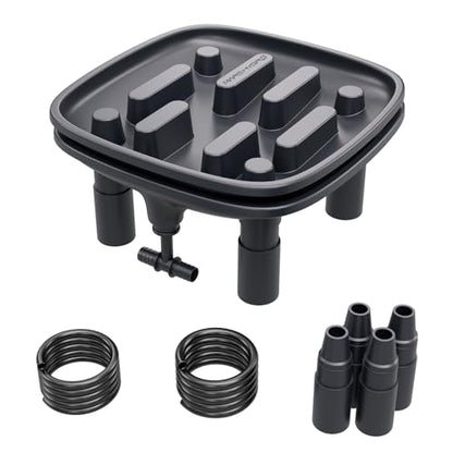 MARS HYDRO Drainage Trays 2-Pack Pot with Drainage Pipe for Grow Tent | Plant Trays Can Be Used As An Alternative Or To Extend The Mars Hydro Auto Drainage System for Indoor Growing - size: 2PC