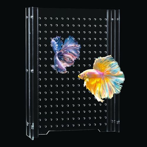 Acrylic Fish Tank Divider for 55 Gallon Aquarium, 55gal Tank Separator - size: 13''x19''(55gallon)