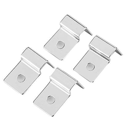 4Pcs Pssopp Aquarium Cover Bracket, Fish Glass Cover Clip Stainless Steel Aquarium Glass Covers Support Bracket Holders Universal Lid Clips for Rimless Aquariums(5mm) - color: 5mm