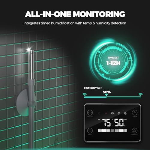 MARS HYDRO Plant Humidifier 15L with Adjustable Humidity | Timer Function,Ultrasonic Precise and Silent Operation,No-Leak Seal for Grow Tent,Indoor Planting,Greenhouse,Bedroom - size: 15L