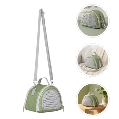 SHINEOFI 2Pcs Small Animal Carrier Bag, Breathable Mesh Crossbody Pet Travel Pouch, Portable Outdoor Carrier for Hamster, Guinea Pig, Hedgehog, Lizard