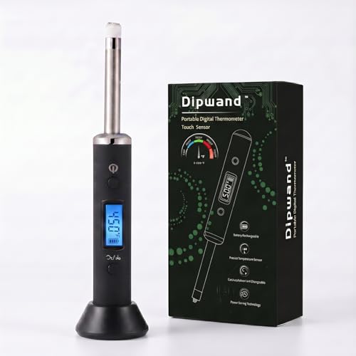 Real-time Temperature Reading Device, Digital thermocouple Thermometer Kits - Black Version - color: Black