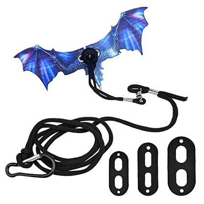 Bearded Dragon Leash, Adjustable Portable Reptile Leash with Cool Wings for Gecko, Bearded Dragon, Iguana, Hamster, Guinea Pig (S+M+L) - color: purple