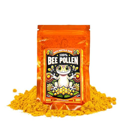 100% Bee Pollen Powder - Food for Reptiles | Single-ingredient food topper for bearded dragons, tortoises and other herbivorous or omnivorous reptiles