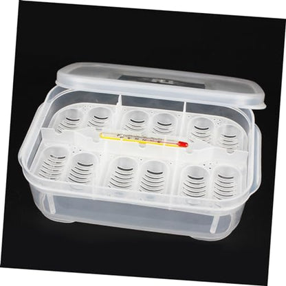 Mipcase Reptile Pet Incubator Egg Holder Isolation Box for Snakes Lizards Hatching Incubator Temperature Control Random Color