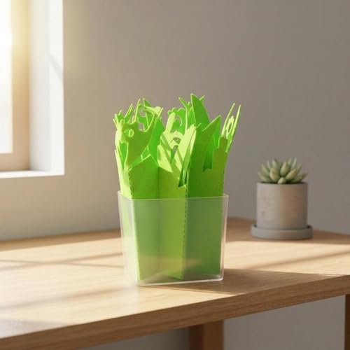 Reptile Humidifier Portable Felt Plants Humidifying System Imitation Plants Humidifier Water Basin Environmental Air Humidity Supplies with Purified, Green - color: Green