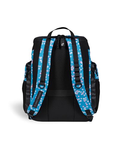 ARENA One Go Swim Backpack Travel Large Size Athletes Sports Equipment Bag 45 Liters - color: Arena Flowers