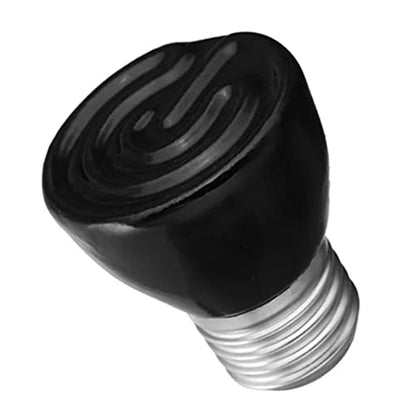Mini Ceramic Infrared Heat Emitter Bulb, 100W Reptile Heat Lamp Bulb for Pet Amphibian Snake, Turtle, Lizard, Chicken, Brooder Coop