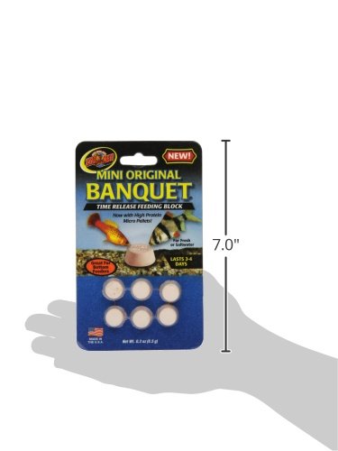 Zoo Med Laboratories AZMBB2 Mini Banquet Block Feeders, Fish, 0.02 pounds (Pack of 2) - size: 0.05 Ounce (Pack of 12)