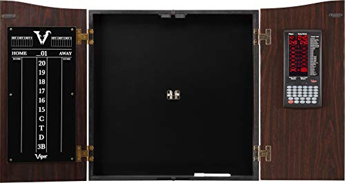 Deluxe Dartboard Cabinet with Integrated Pro Score and Cricket Scoreboard - style: Cabinet Only