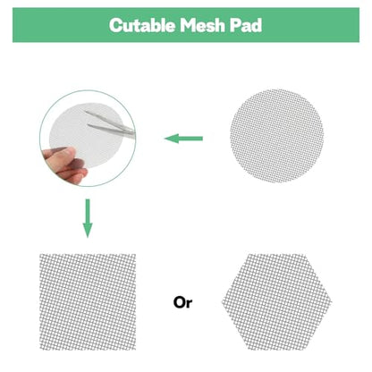150 Mesh for Plant Plant Hole Mesh Pads Drainage Screen Plastic Round Flower Hole MeshScreen Cover Pad 2 3 4 Inch Assorted SizesMesh Preventing Soil Leakage