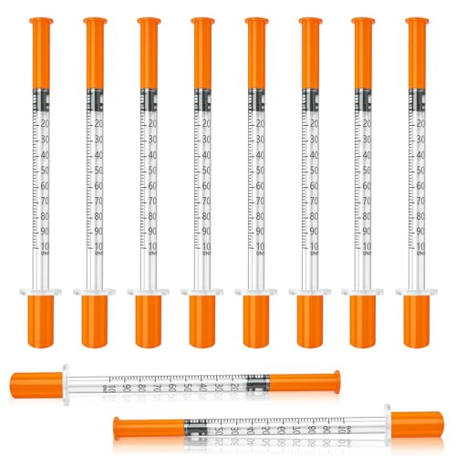 Jeringas con agujas para inyectar, 30G 1ml/cc 1/2"(12.7mm) jeringas, Pack of 25. - size: 1ml-30G 1/2", style: 25 Pack