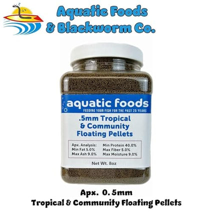 0.5mm - 1/64" Tropical & Community Fish Floating Pellets, WL... 8oz Sm Jar | 0.5mm - 1/64" Tropical & Community Fish Floating Pellets For Tetras, Guppies, Angel Fish, Small Cichlids, Goldfish, Tropicals - size: 8 Ounce (Pack of 1)