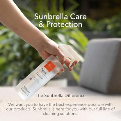 Sunbrella Clean Multi-Purpose Fabric Cleaner | Non-PFAS | 16 Fl Oz | All-in-One Solution for Water-Safe Upholstery and Vinyl; Lifts Everyday Stains and Spills - size: 16 Fl Oz (Pack of 1)