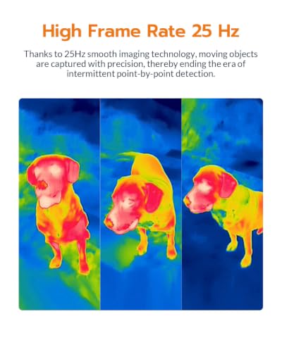 GT24S 320×240 UIRA-IR Thermal Camera with Thermometer Mode | 256×192 IR Sensor, Lightweight 198g Thermo Camera for HVAC & Home Inspection, 10h Battery Life, -4°F-1202°F, NETD<40mK, 25Hz