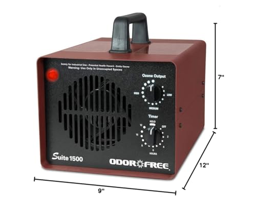 OdorFree Suite 1500 Ozone Machine Odor Removal for Eliminating Smells from Small Apartments, Hotels, Vehicles and Boats - Ozone Generator - size: Suite - 1500