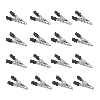40 Pcs Bird Cage Safety Clips, Iron, Black, 1.89x0.7 Inch, Suitable for Parrots, Hamsters, Guinea Pigs, Rabbits, Lightweight, Anti-Escape