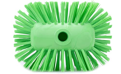 SPARTA Tank and Kettle Scrub Brush Heavy-Duty Tile Brush, Color-Coded and Handle Compatible (Sold Separately) for Optimal Access In Spacious Containers, Plastic, 5.25 X 7.5 Inches, Lime - color: Lime