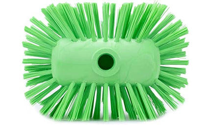 SPARTA Tank and Kettle Scrub Brush Heavy-Duty Tile Brush, Color-Coded and Handle Compatible (Sold Separately) for Optimal Access In Spacious Containers, Plastic, 5.25 X 7.5 Inches, Lime - color: Lime