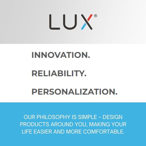 Lux LTX9600TS 7 Day Programmable Touch Screen Thermostat | Home Use - style: LTX9600TS: 2 heat & 1 cool Stage, Touchscreen