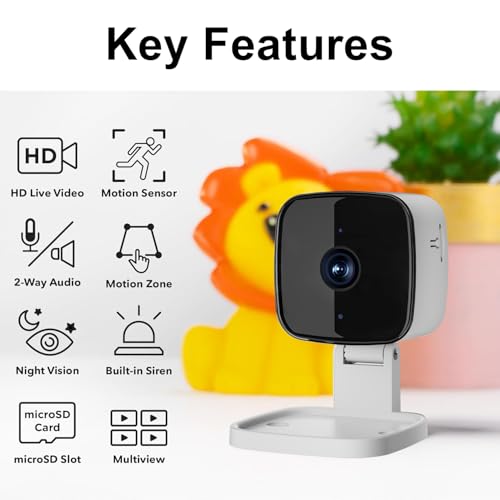 Aquarium Camera, 2K HD Fish Tank Camera with Night Vision, Window Cameras with Motion Alerts, 24/7 Event Recording, for Reptile Terrarium & Pet Monitoring SQ