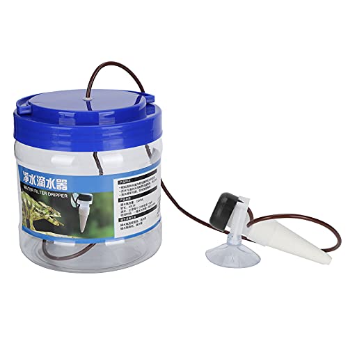 Reptile Water Dripper Humidifier DIY Plants Irrigation System Easy Control Drip Rate for GeckosLizardsChameleons in 23.6in Tube Length Plasic Material