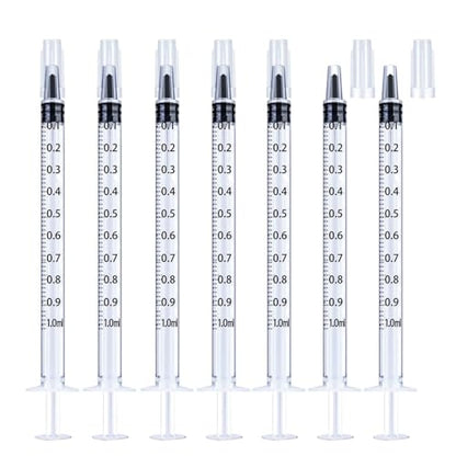 1ml Syringe Without Needle, 1ml Syringe for Liquids, Syringes for Scientific Labs, Measuring Liquids, Feeding Pets, 30 Pack Packaged