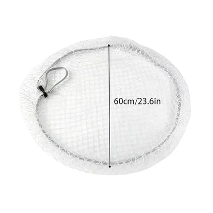 Aquarium Escape Proof Net,Escape Circular Mesh Lid for Terrarium, Resistant Nylon Material, Anti-Jumping Fish Tank Net for Fish Turtle - color: diameter 60cm/23.6inch