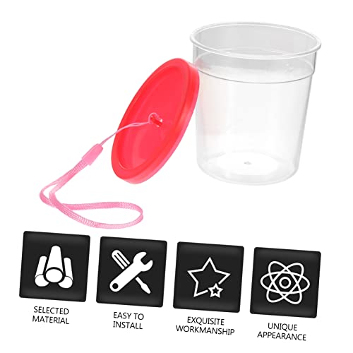 VANZACK 1pc Reptile Feeding Box Insect Cup for Mini Turtles Betta Fish and Jellyfish Lightweight Safe Ventilation Lid
