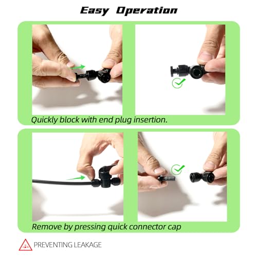 30 Pack 1/4" End Plugs for Quick Connect 1/4" Drip Irrigation Tee Connectors, Leak-Free End Closure Parts End Cap Fittings for Quick Connect Drip Irrigation System - size: 30PCS 1/4" End Plugs for 1/4" Quick Tee Connector
