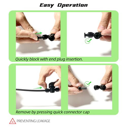 30 Pack 1/4" End Plugs for Quick Connect 1/4" Drip Irrigation Tee Connectors, Leak-Free End Closure Parts End Cap Fittings for Quick Connect Drip Irrigation System - size: 30PCS 1/4" End Plugs for 1/4" Quick Tee Connector