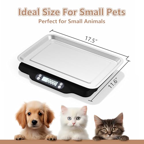 Helsevesen Digital Little Animal Precision Scale(30kg/2g; 66lb/0.1oz), Kitchen Scale, Postal Scale, Compact Bench Scale, Digital Wet Diaper/Organ Scale