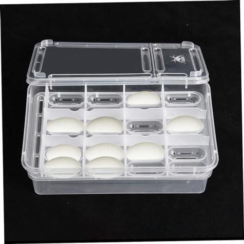 NOLITOY Compartment Isolation Box for Reptile Egg Incubation Hatching Box for Snakes Turtles Geckos and Lizards Easy to Clean and Manage