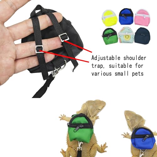 Bearded Dragon Backpack Carrier,Reptile Portable Backpack Carrier with Small Backpack Harness Leash Set,Space Capsule Clear Bubble Window Travel Backpack for Lizard Travel,Guinea Pig,Rabbit - color: Blue