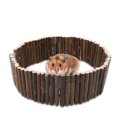 Gvhntk Hamster Wooden Suspension Bridge Rat Climbing Bendable Wooden Ladder Small Animals Arch Bridge Toys for Hamsters Mouse Rat Chipmunk Pig Gerbils Mice Other Small Rodents Animals(25.6L x 2.8W)