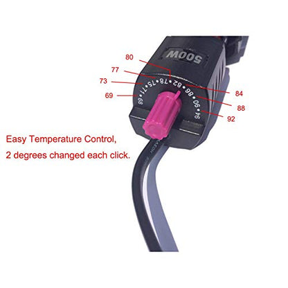 Aquarium Heater 100W/300W/500W Fish Tank Heater Submersible Auto Thermostat Turtle Tank Heater 10-90 Gallon with Protective Sleeve and 3 Suckers - color: 100W (for 10-30 gallon)