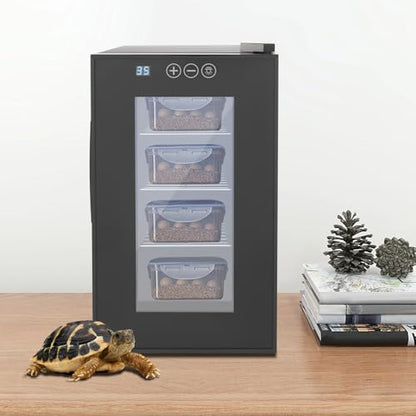 23L Reptile Egg Incubator,Constant Temperature& Humidity Intelligent Reptile Egg Incubator,50-104°F Adjustable Temperature Air Cooling Detachable Cabinet Incubators for Turtle and Small Reptiles