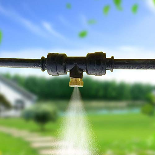 Mister Nozzles Brass For Outdoor Cooling System Low-Pressure Atomizer 22 pcs Orifice 0.016" (0.4 mm) 10-24 UNC - size: 0.4 mm