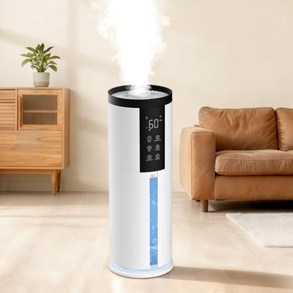 Home Humidifier for Large Room, 2.11Gal Cool Mist Top Fill,120H | Bedroom Humidifier with Humidistat,4 Mist Level,up to 500 ft² Coverage,35dB Quiet Humidifier for Commercial,Office,Baby,Plant