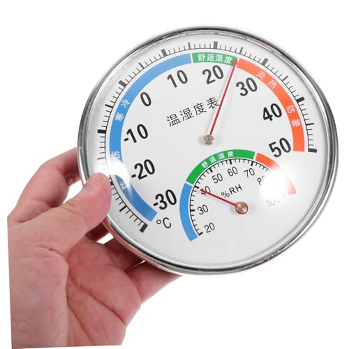 Happyyami Reptile Temperature and Humidity Gauge Dual Display Hygrometer for Terrarium Easy to Read Color-Coded -Saving Design for All Reptiles and Cages