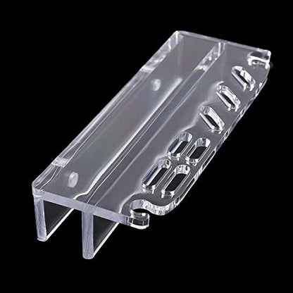 Vctitil Aquarium Plant Tools Holder Aquarium Tank Tool Acrylic Holder Grass Maintenance Tool Storage Rack for Tweezer Scraper Scissor Cleaning Tool