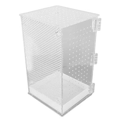 Acrylic Reptile Terrarium Tank Paludarium Habitat Tank with Magnetic Door Ventilation Holes for Tarantula Frog Leopard Gecko (XL 100x70cm / 39.37x27.56in) - size: XL 100x70cm / 39.37x27.56in