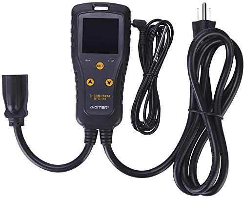 DIGITEN DTC151 Temperature Controller Plug-in Thermostat Cooling Heating Temperature Controller Outlet GreenhouseThermostat for Germination Incubation Homebrewing - style: 15A Temperature Controller