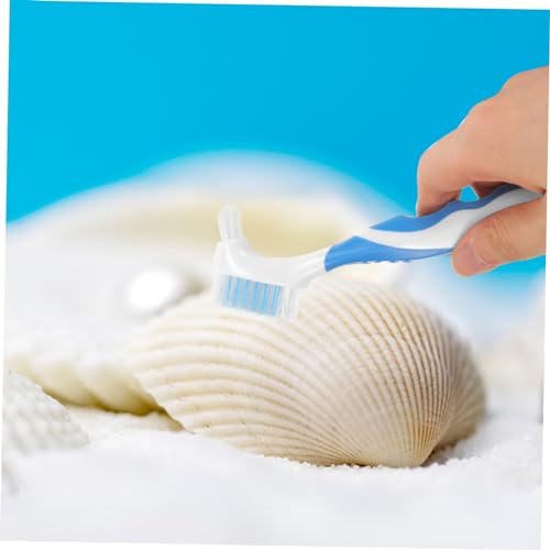 2pcs Bristles Double-Sided Brush Turtle Shell Clean Brush for Reptile Multi-Functional Home Cleaning Tool