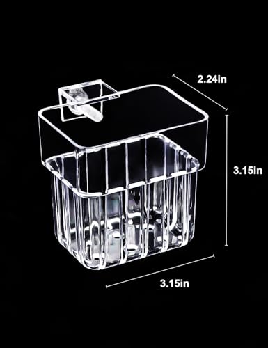 2 Pack Clear Aquarium Plant Holder Top Hanging Fish Tank Plant Holders Fits up to 0.8in Tank Edges, Aquarium Décor - color: Square-White