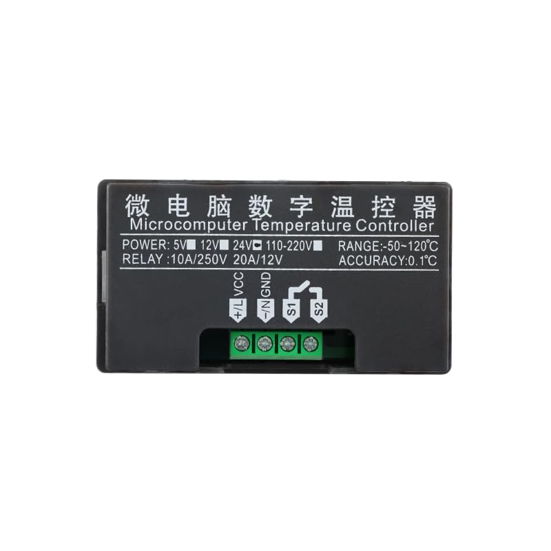 2pcs W3230 DC 24V Digital Temperature Controller Module, High Precision Thermostat Switch for Fan, Heater and Control Panels - color: DC24V