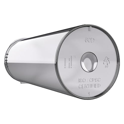 60 Dram CR Plastic Packaging Pop Top Containers - Child Resistant Travel Holder Vial Bottles - 75 qty (Smoke) - color: Smoke
