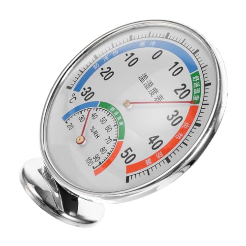 Happyyami Reptile Temperature and Humidity Gauge Dual Display Hygrometer for Terrarium Easy to Read Color-Coded -Saving Design for All Reptiles and Cages