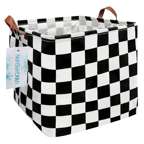 Square Racecar Storage Baskets Shelf Gift Toy Organizer Room Racing Flag | Laundry Hamper Collapse Canvas with Handles for Organizing Home Kitchen Children Toys Office Closet Shelves - color: Football