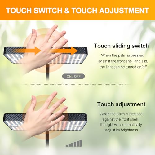 FECiDA Smart Control 25 Watt LED Grow Light with Stand, 4/8/12/16/20H Timer, Bright Enough Like A Small Sun Grow Lights for Indoor Plants, Bonsai Tree, 24"-64" Height Adjustable - size: Stand-1Head-25W-Timer-Dimming